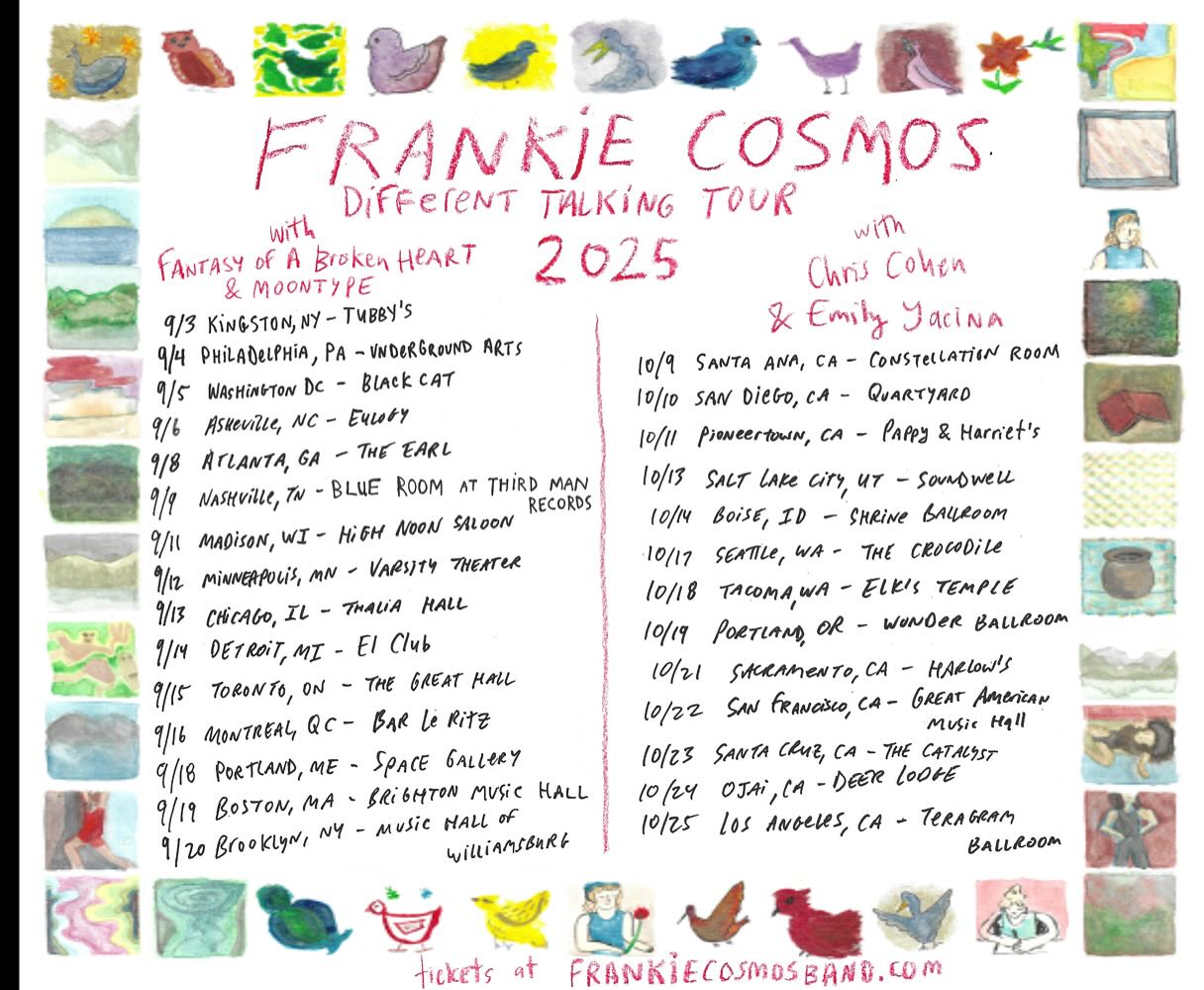 Chris Cohen Different Talking Tour Poster 2025